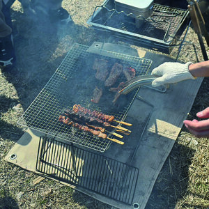 ポカポカ陽気でBBQ！...強風で即撤退