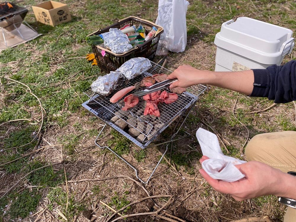 琥大朗 お花見BBQ