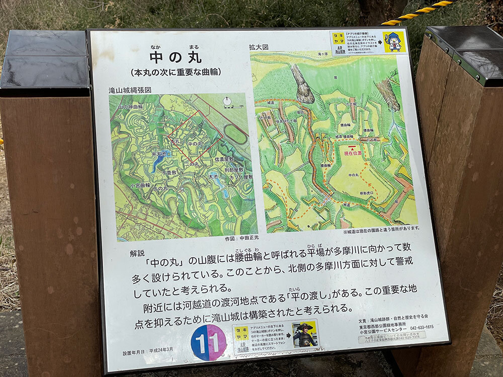 琥大朗 滝山城跡でお散歩