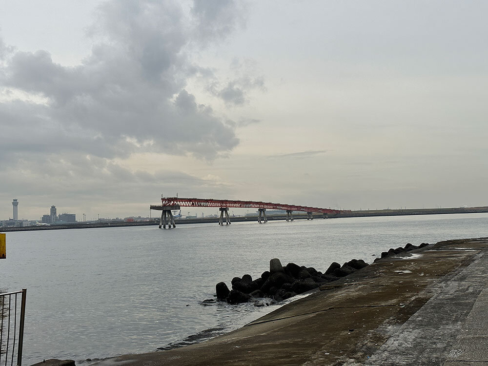 城南島海浜公園から見るB滑走路